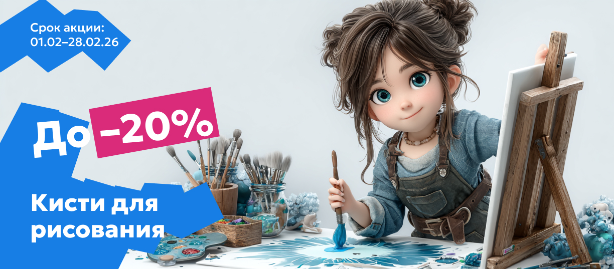 Кисти для рисования 20%